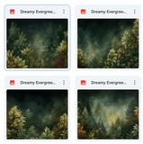 Magical Dreamy Evergreens Textures