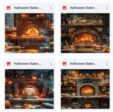Halloween Baker Background Bundle