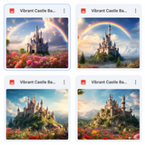 Vibrant Castle Background Bundle