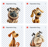 Magical Claymation Dog Overlays