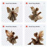 Magical Book Fairy Model Overlays