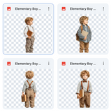 Magical Elementary Boy Model Overlays