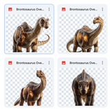 Magical Brontosaurus Overlays