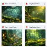 Fairy Forest Floor Background Bundle