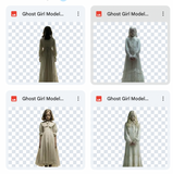 Magical Ghost Girl Model Overlays