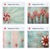 Magical Peppermint Twist Textures