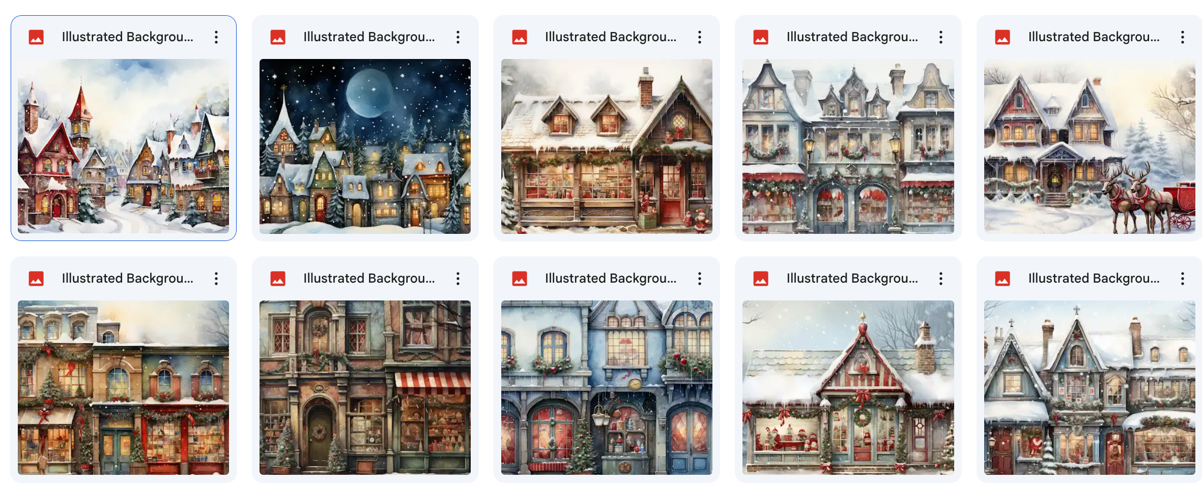 Illustrated North Pole Asset Pack - Meg Bitton Productions