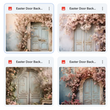 Easter Door Background Bundle