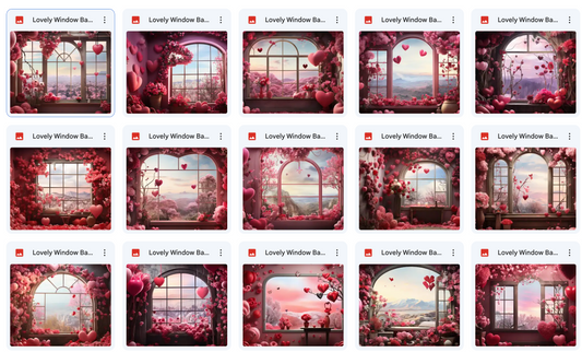 Ultimate Lovely Window Background Bundle - Meg Bitton Productions