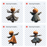 Magical Dancing Pumpkin Model Overlays
