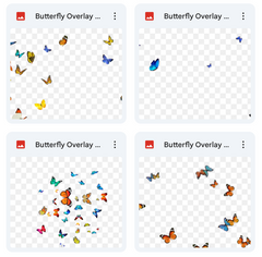 Butterfly Field Background & Overlays Asset Pack