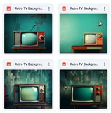 Retro TV Background Bundle