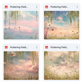 Fluttering Fields Background Bundle