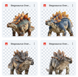 Magical Stegosaurus Overlays