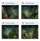 Magical Dreamy Evergreens Textures
