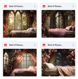 Bed of Roses Background Bundle