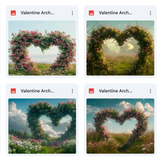 Valentine Arch Background Bundle