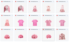 Magical Pink Wardrobe Asset Pack - Meg Bitton Productions