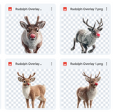 Magical Rudolph Overlays