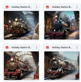 Holiday Station Background Bundle
