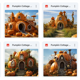 Pumpkin Cottage Background Bundle