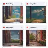 Rainy Alley Background Bundle