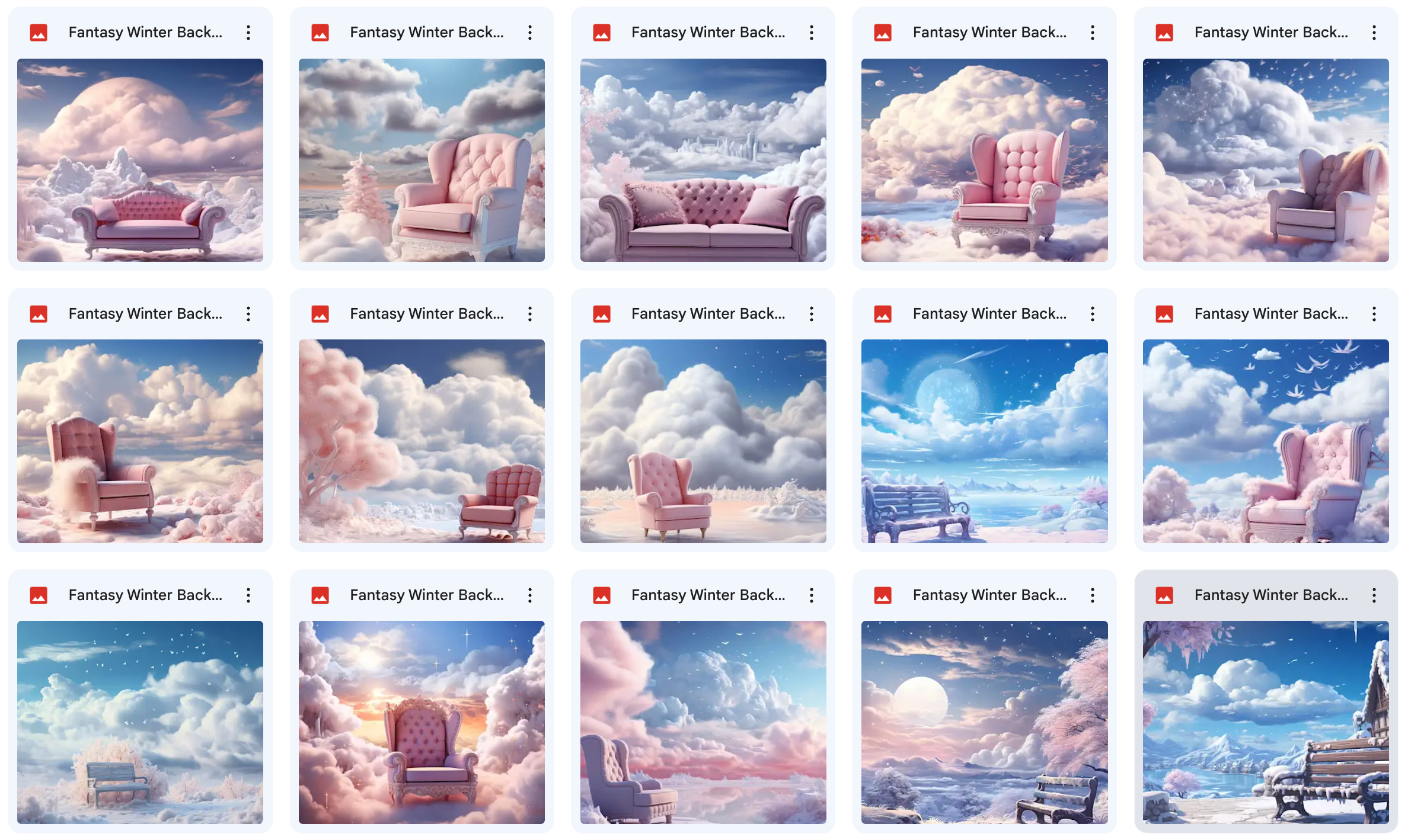 Ultimate Fantasy Winter Background Bundle - Meg Bitton Productions