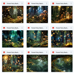 Forest Fairy Background & Overlay Asset Pack