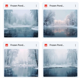 Frozen Pond Background Bundle