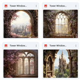 Tower Window Background Bundle