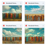 Storybook Fence Background Bundle