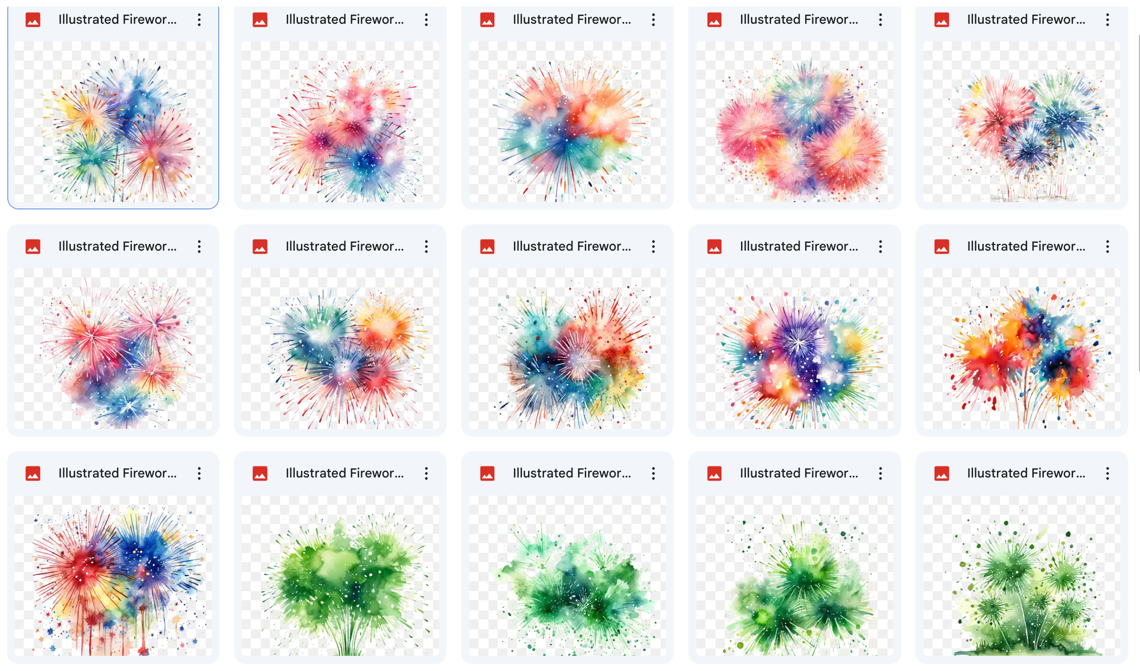 Illustrated New Year's Eve Asset Pack - Meg Bitton Productions
