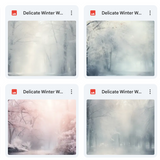 Magical Delicate Winter Wonderland Textures