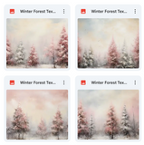 Magical Winter Forest Textures