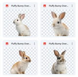 Magical Fluffy Bunny Overlays