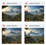 Jurassic Vista Background Bundle
