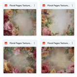 Magical Floral Pages Textures