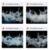 Magical Pool Splash Overlays