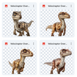 Magical Velociraptor Overlays