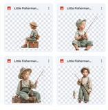 Magical Little Fisherman Model Overlays