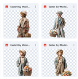 Magical Easter Boy Model Overlays