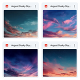 Magical August Dusky Sky Overlays