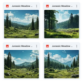 Jurassic Meadow Background Bundle
