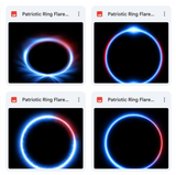 Magical Patriotic Ring Flare Overlays