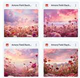 Amore Fields Background Bundle