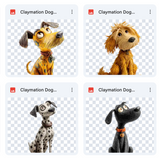 Magical Claymation Dog Overlays