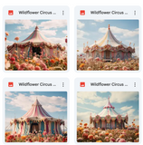 Wildflower Circus Background Bundle