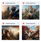 Castle Dragon Background Bundle