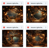 Autumn Lights Background Bundle