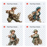 Magical Pied Piper Model Overlays